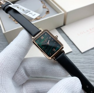 Lola Rose Malachite Peacock Green Rectangular Quartz Watch view 1