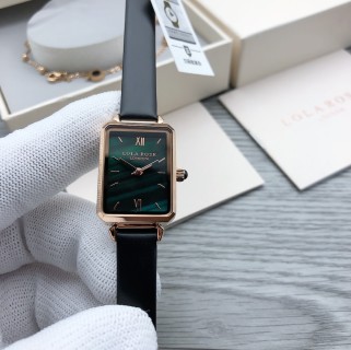 Lola Rose Malachite Peacock Green Rectangular Quartz Watch view 2