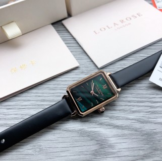 Lola Rose Malachite Peacock Green Rectangular Quartz Watch view 5