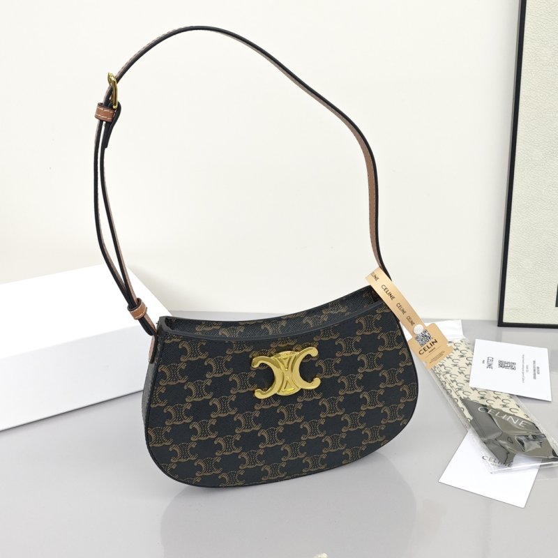 Celine Tilly Underarm Bag – Monogram Canvas with Gold Hardware view