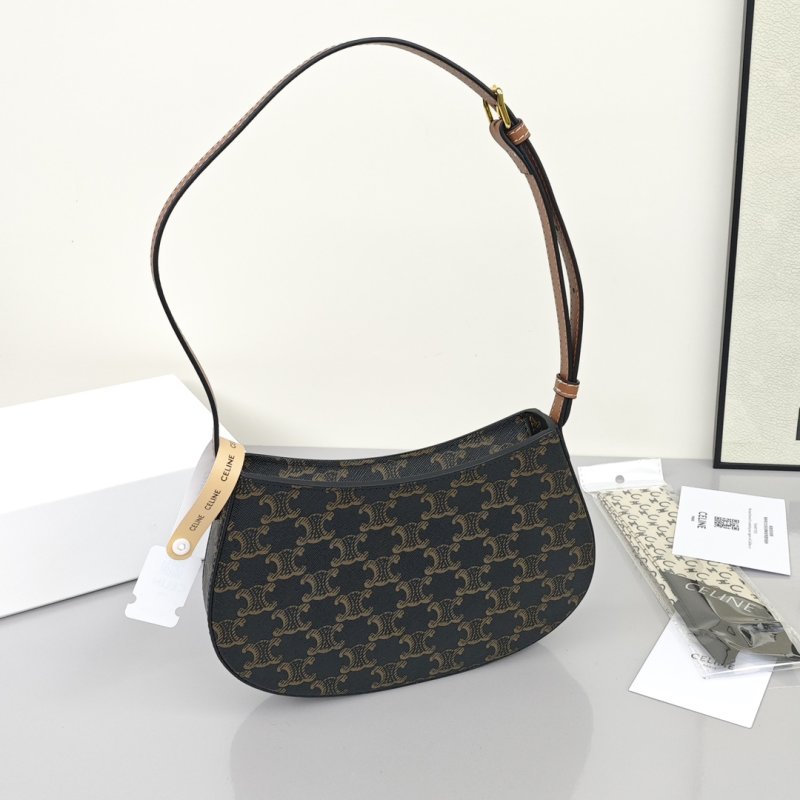 Celine Tilly Underarm Bag – Monogram Canvas with Gold Hardware view