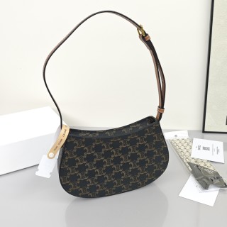 Celine Tilly Underarm Bag – Monogram Canvas with Gold Hardware view 3