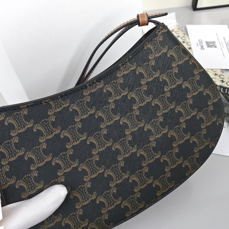 Celine Tilly Underarm Bag – Monogram Canvas with Gold Hardware view