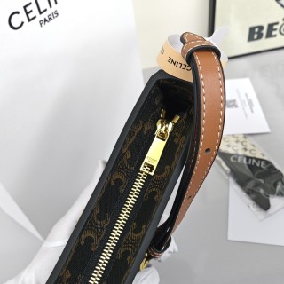 Celine Tilly Underarm Bag – Monogram Canvas with Gold Hardware view 8