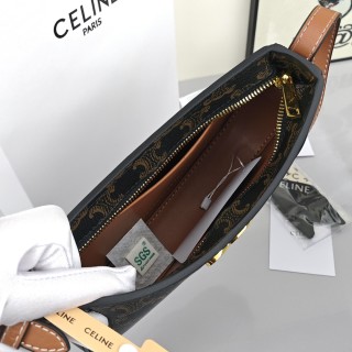 Celine Tilly Underarm Bag – Monogram Canvas with Gold Hardware view 9