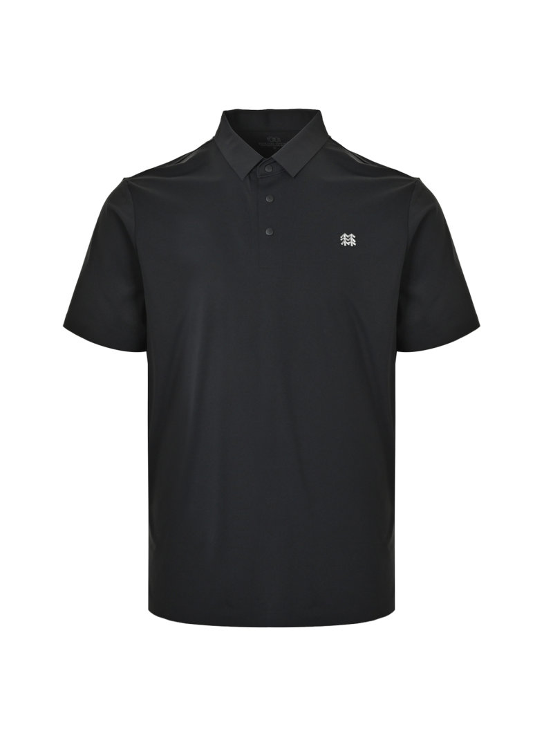 Loewe Embroidered Logo Short-Sleeve Polo - Black view