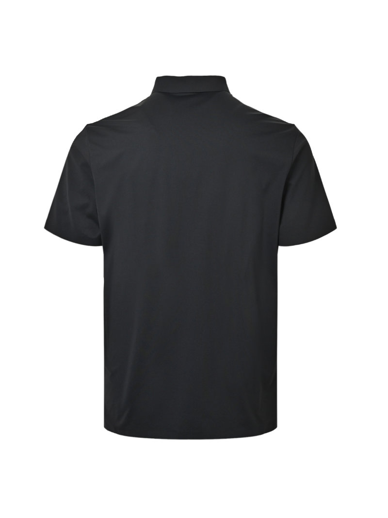 Loewe Embroidered Logo Short-Sleeve Polo - Black view
