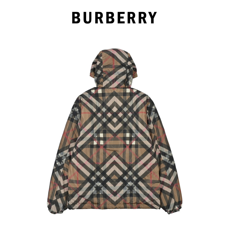 Burberry Vintage Check Hooded Jacket Brown view