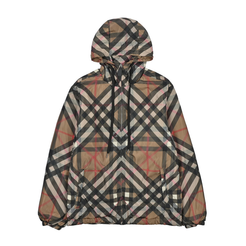 Burberry Vintage Check Hooded Jacket Brown view