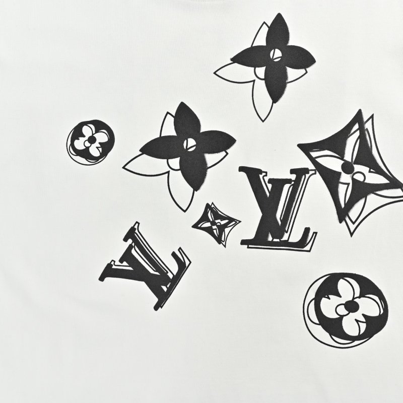Louis Vuitton Monogram Flower Print Cream T-Shirt view