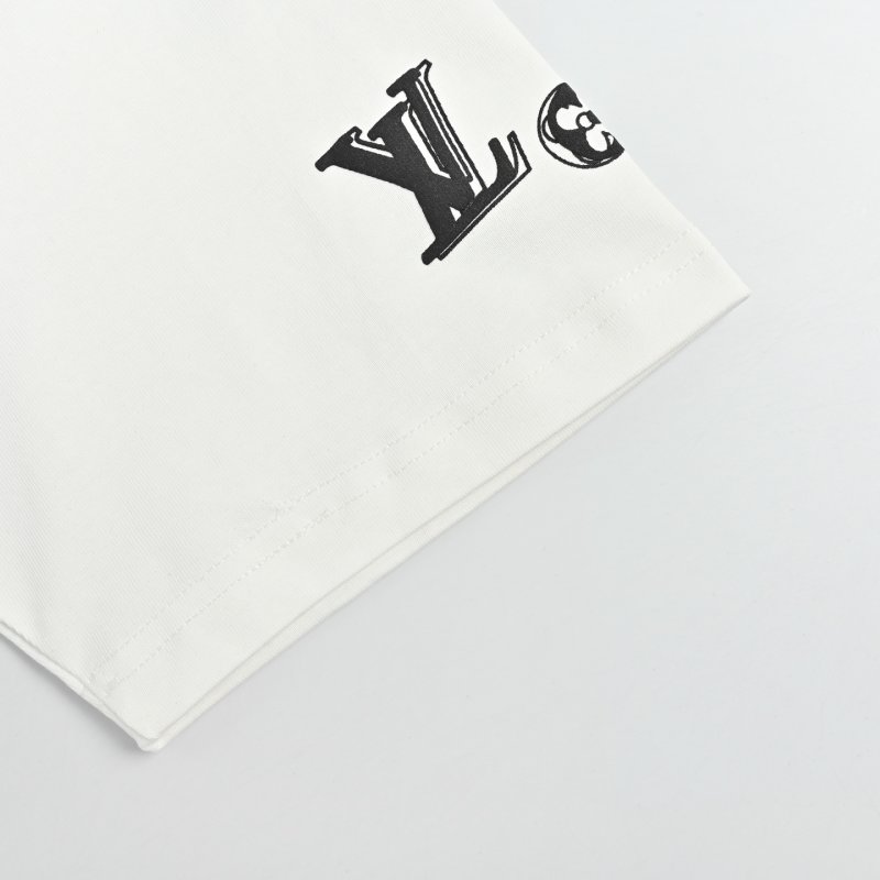 Louis Vuitton Monogram Flower Print Cream T-Shirt view