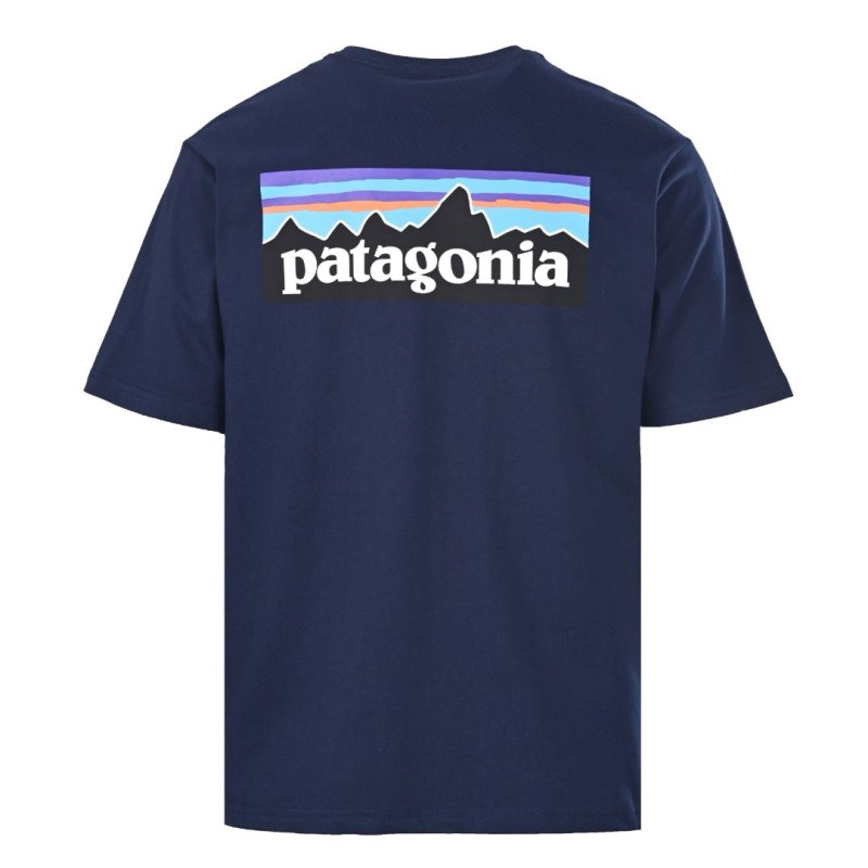 Patagonia Navy Logo T-Shirt view