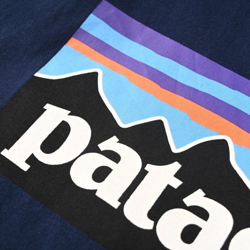 Patagonia Navy Logo T-Shirt view