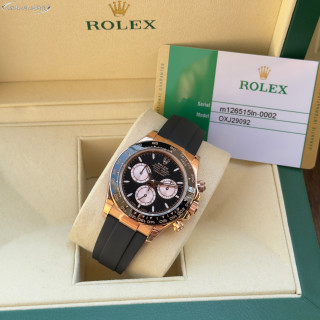 Rolex Daytona Rose Gold Black Dial Chronograph Watch view 2