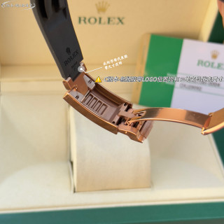 Rolex Daytona Rose Gold Black Dial Chronograph Watch view 8