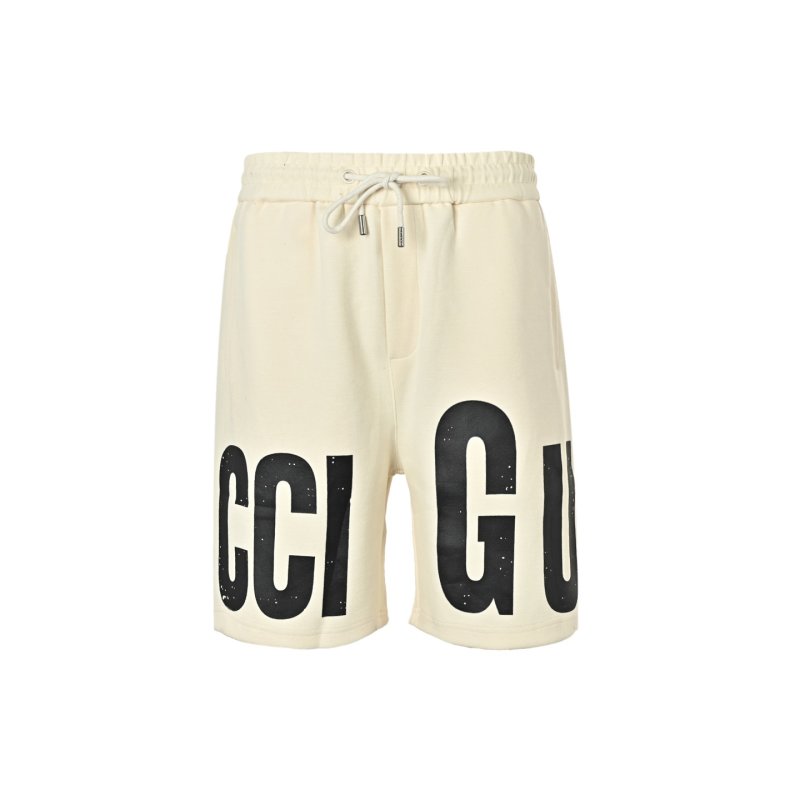 Gucci Logo Cream Shorts view