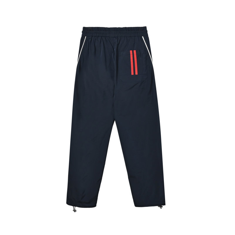 Alo Navy Track Pants with Red Stripe view