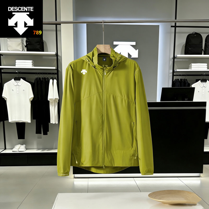 Descente Lightweight UPF Sun Protection Hooded Jacket White view