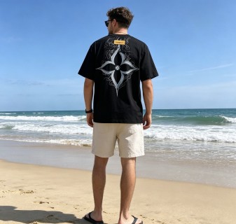Louis Vuitton LV Monogram Black Short Sleeve T-Shirt view 2