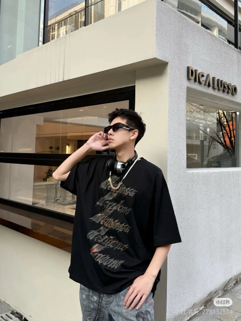 Black Graphic Short Sleeve T-Shirt view