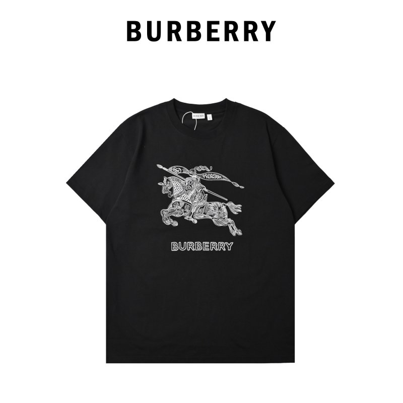 Burberry Black Short-Sleeve Graphic T-Shirt view