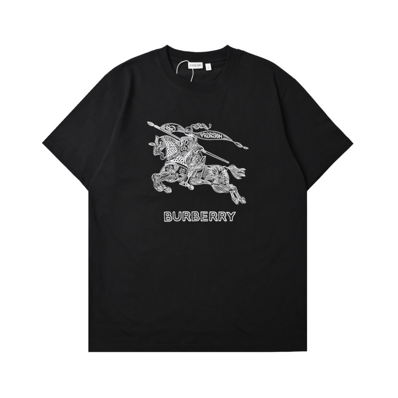 Burberry Black Short-Sleeve Graphic T-Shirt view