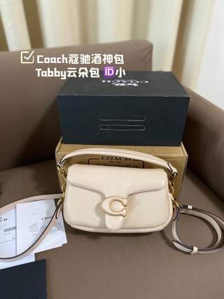 Coach Tabby Cloud White Shoulder Bag Small view 1