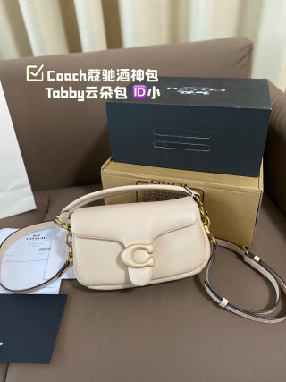 Coach Tabby Cloud White Shoulder Bag Small view 2