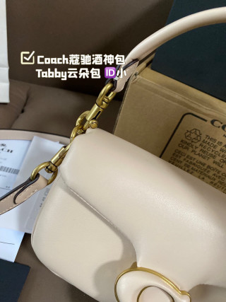 Coach Tabby Cloud White Shoulder Bag Small view 3