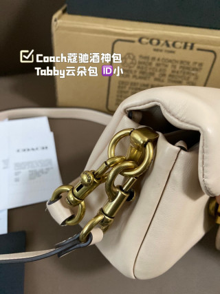 Coach Tabby Cloud White Shoulder Bag Small view 4