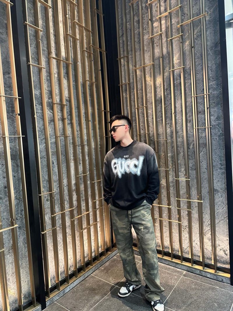 Gucci Graffiti Logo Black Hoodie view