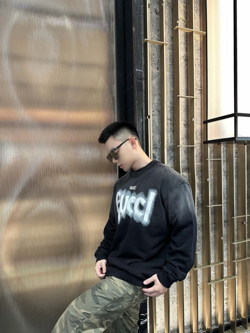 Gucci Graffiti Logo Black Hoodie view