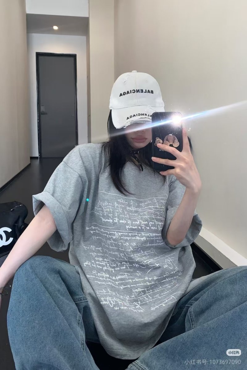 Balenciaga Distressed Double-Layer Embroidered Baseball Cap White view