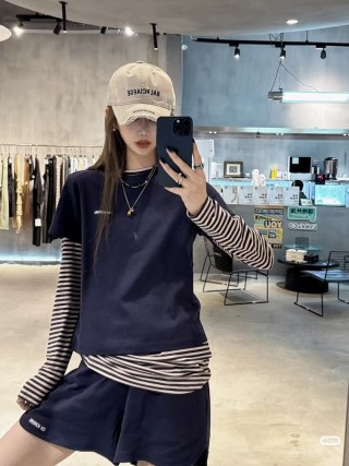 Balenciaga Distressed Double-Layer Embroidered Baseball Cap White view 4