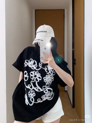 Balenciaga Distressed Double-Layer Embroidered Baseball Cap White view 8