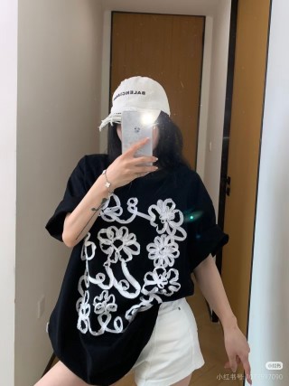 Balenciaga Distressed Double-Layer Embroidered Baseball Cap White view 9
