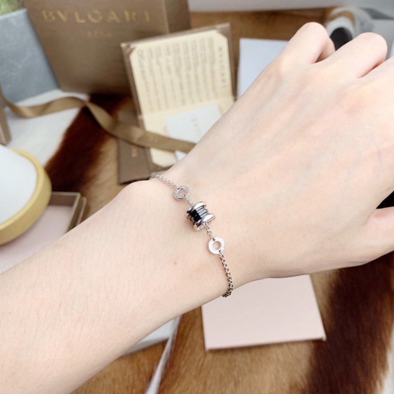 Bvlgari B.Zero1 Ceramic & Silver Bracelet view