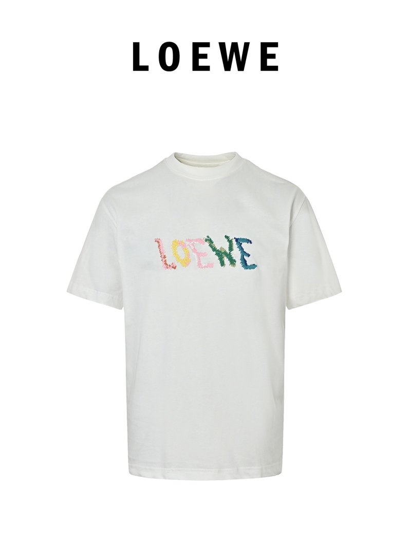 Loewe Colorful Logo White T-Shirt