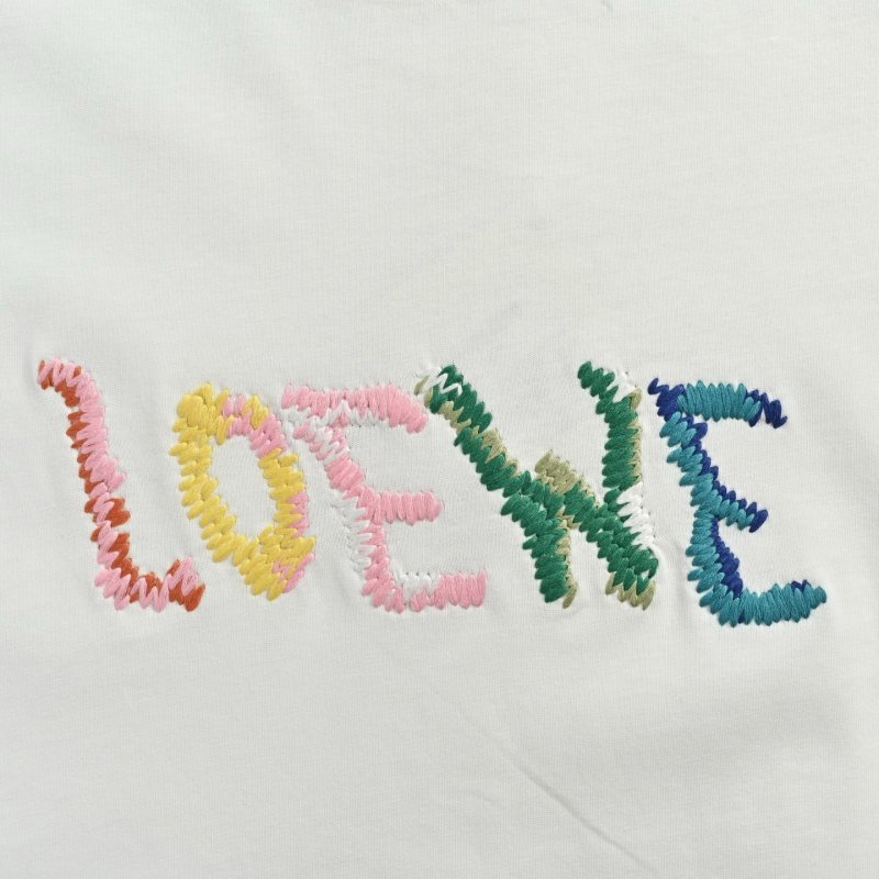 Loewe Colorful Logo White T-Shirt view