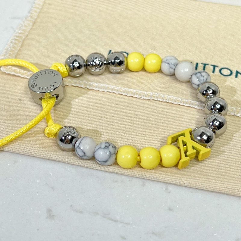 Louis Vuitton Monogram Beads Bracelet Neon Yellow view