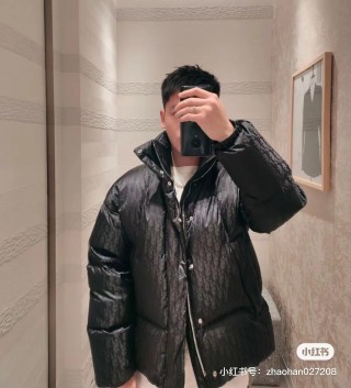 Black Puffer Down Jacket – Classic Oversized Fit view 5