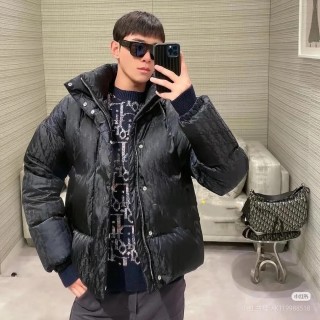 Black Puffer Down Jacket – Classic Oversized Fit view 6