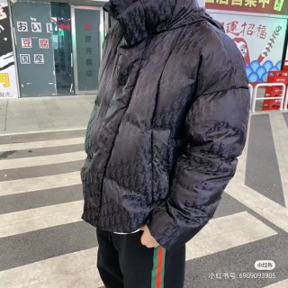 Black Puffer Down Jacket – Classic Oversized Fit view 10