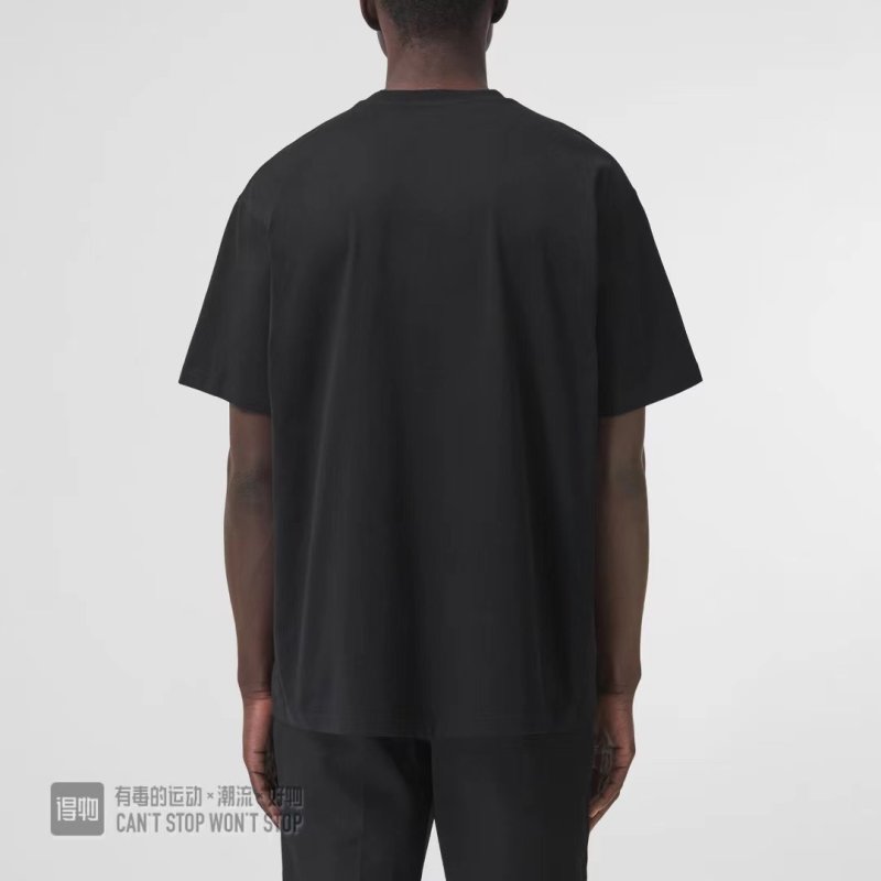 Black Graphic Short Sleeve T-Shirt with Text Print view