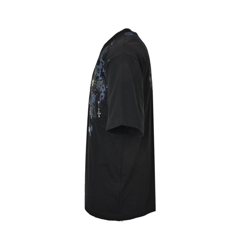 Chrome Hearts Black Cross Ornate Graphic T-Shirt view