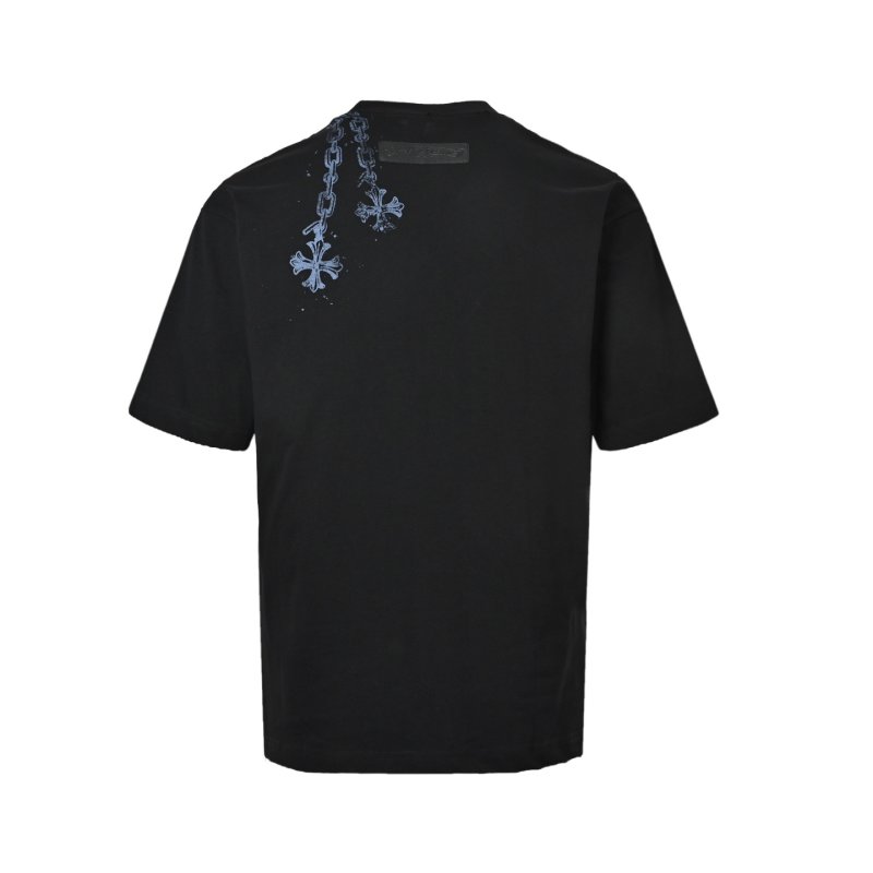 Chrome Hearts Black Cross Ornate Graphic T-Shirt view