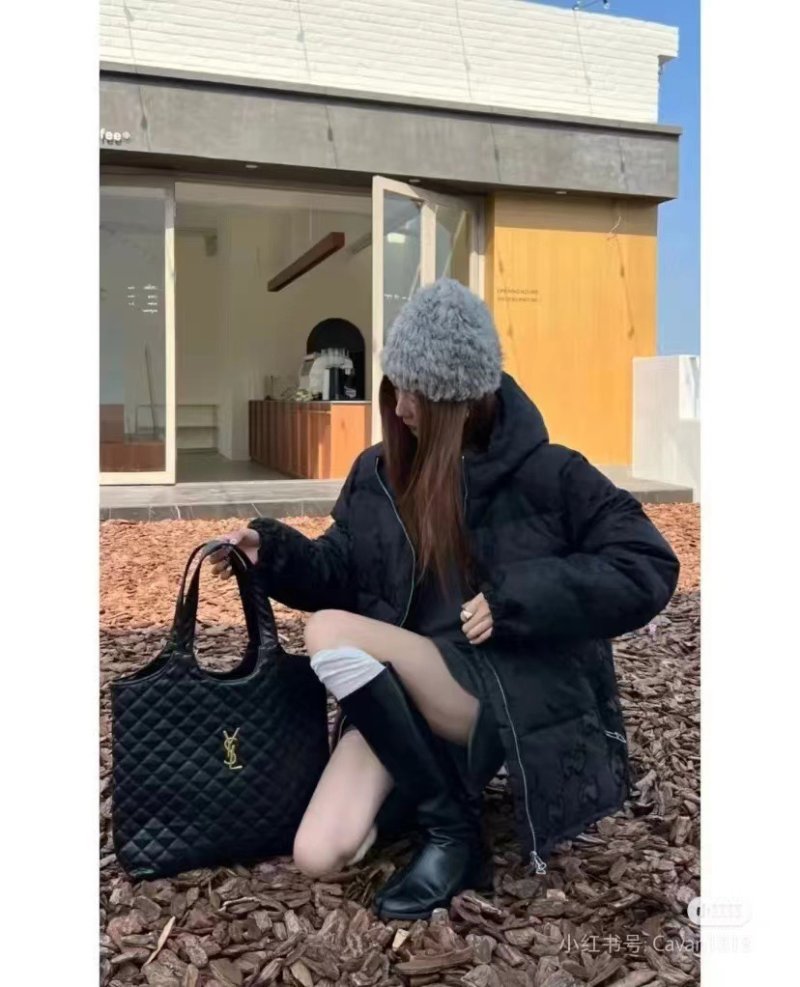 Gucci GG Monogram Black Down Puffer Jacket view