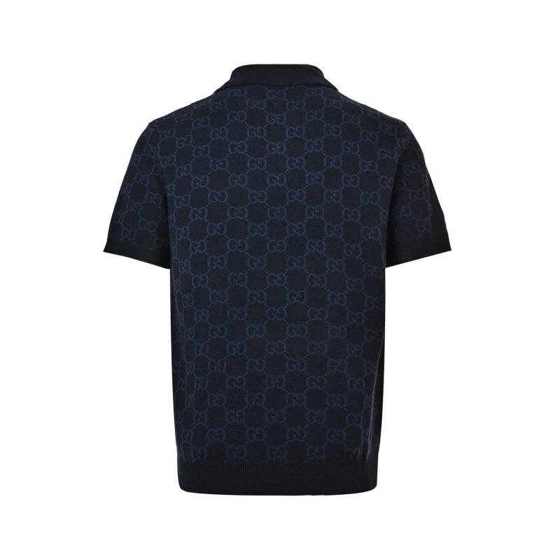 Gucci GG Monogram Navy Polo Shirt view