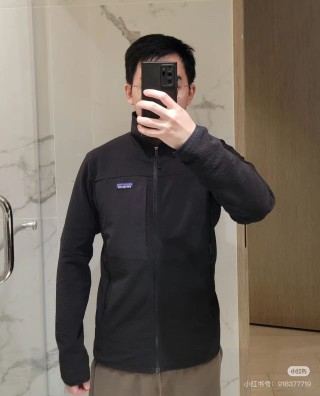 Patagonia Black Fleece Zip Jacket view 1