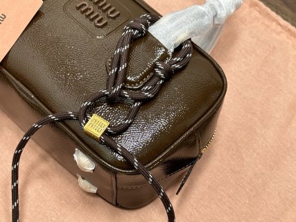 Miu Miu Bowling Bag Brown Leather view 5